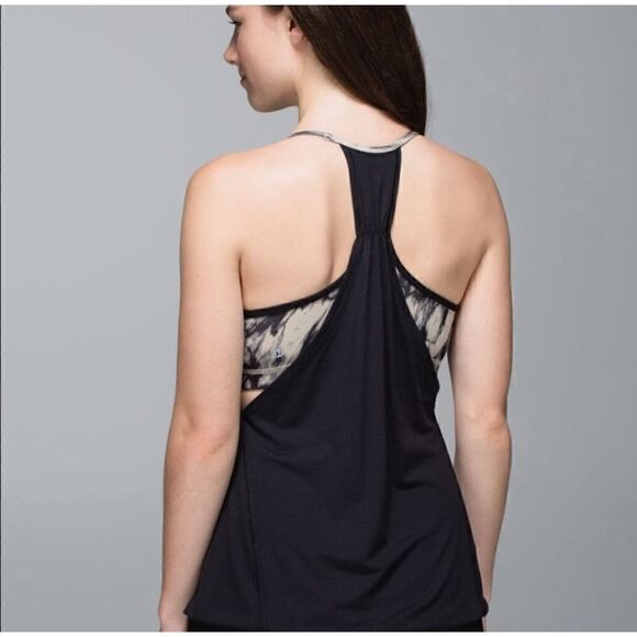 LULULEMON ATHLETICA NO LIMITS TANK IN GEANITE SIZE 4 - Picture 5 of 11